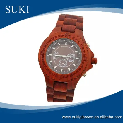 100% Handmade wooden watch Luxury Quartz wood watch