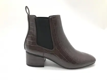 Ladies Elastic Panel Slip Ankle Chelsea Boots