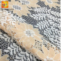 Nouveaux produits 100% polyester tissu de dentelle de broderie