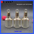 Custom 15ml Round Glass Empty Nail Polish Bottle With Square Cap