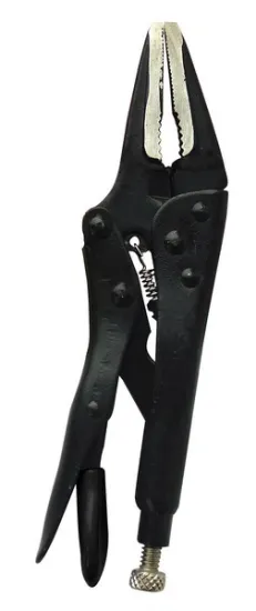 Long Nose 6" Carbon Steel Black Finished Locking Plier Cuttung Tool