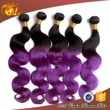 Peruvian virgin cheap human beauty ombre hair extension