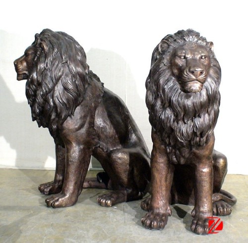 garden bronze lion statues for sale