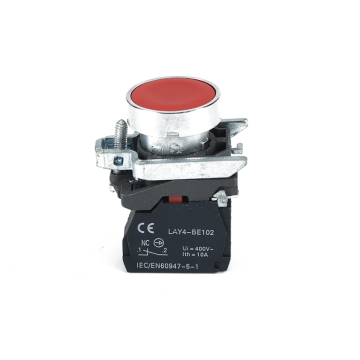 Langir Metal Red Head Switch 1 Red Flush Plastic Push Buttons Lay4-Ba42