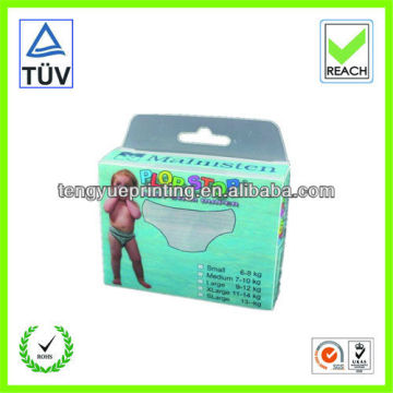 boxes for paper diaper packaging/baby products packaging/diaper pvc box