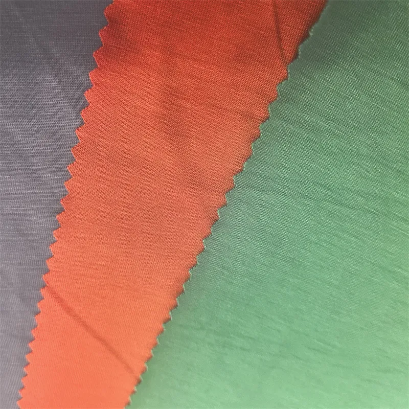 ผ้าเจอร์ซีย์ย้อมวิสโคสสีทึบที่ปรับแต่งได้สำหรับชุดนอน