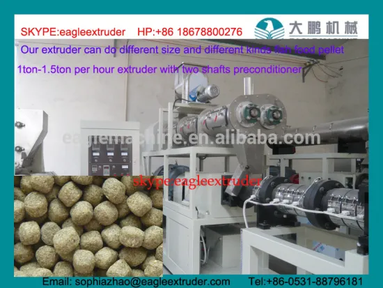 Jinan eagle 1ton/h floating fish feed processing machinery