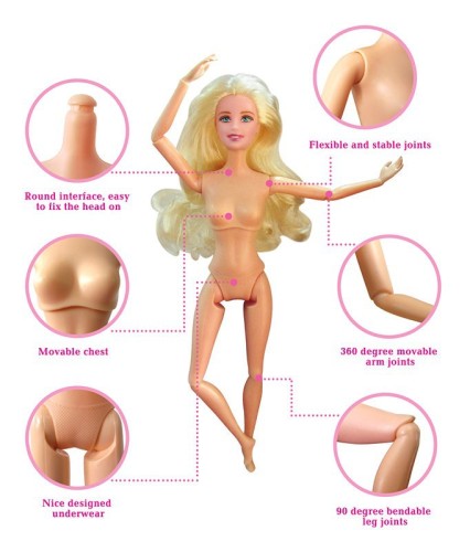 asian girl joint doll parts