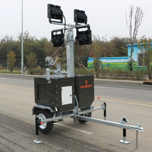 Diesel Light Tower Portable 4*300W LED led mobile lighting tower Supplier