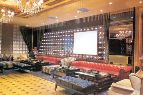 Luxurious Modern Leather Fabric KTV /Club Sofa for Customize Fll-KTV-006