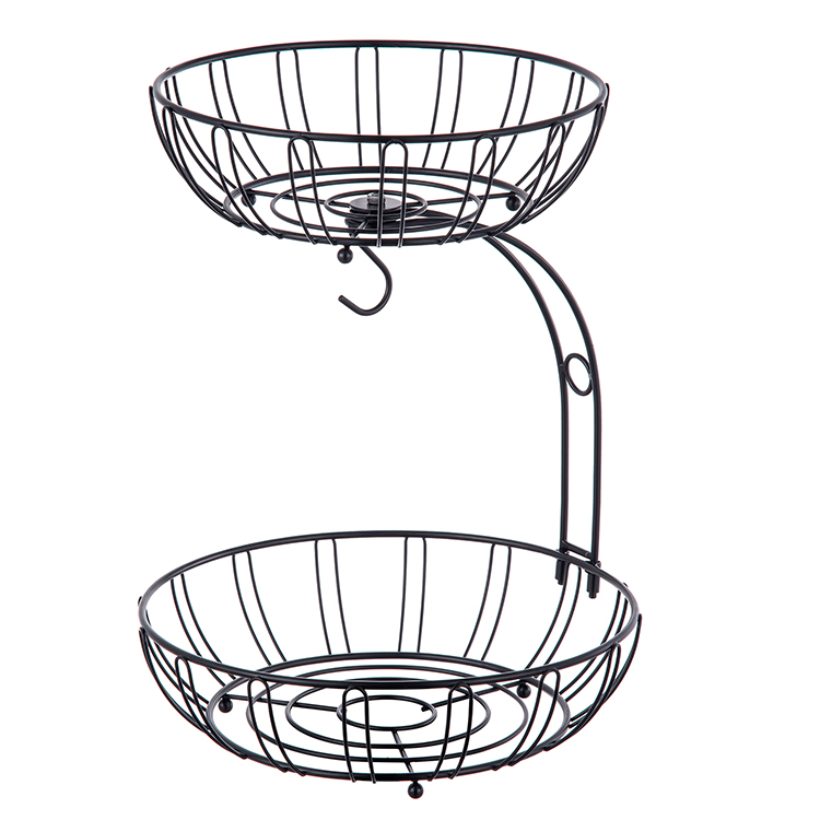 metal wire detachable countertop fruit basket hamper