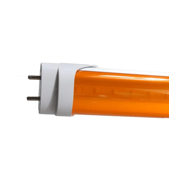 UV-Free Amber LED Tube Lights for Dark Rooms and Cleanrooms