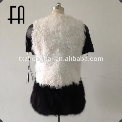 Factory direct wholesale fashion wpman baby lamb fur coat