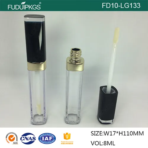 8ML Square Plastic Wholesale Lip Gloss Case