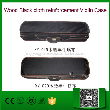 Wood Black cloth reinforcement Violin Case