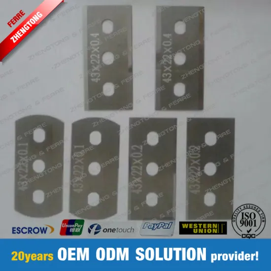 Carbide Three Hole Razor for Cutting Film/Plastic