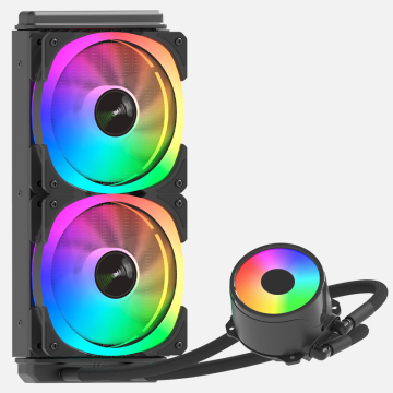 240mm all in one water cooler 120x120x25mm 2pcs cooling fan BW240