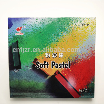 Best selling wholesale OEM  for kids Non Toxic Soft Pastels Set for Professional 24 Color Set Square Chalks Soft Pastel