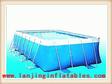 rectangular metal frame pool