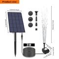 Solar Powered Water Fountain with Stake