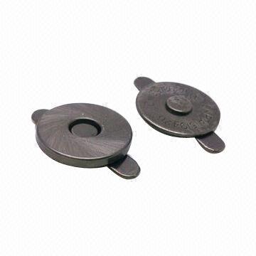 Bags/Garments/Shoes Super Thin Brushed Gunmetal Iron Magnet Snap Button