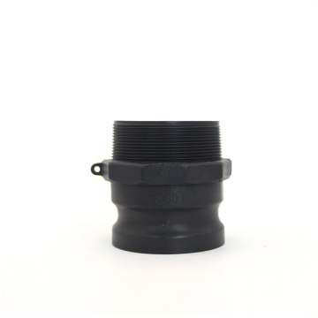 Plástico 3 "macho camlock x 3" npt masculino