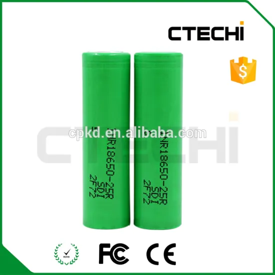 INR18650-25R 18650 2500mAh 3.6v Rechargeable Flat Top Batteries