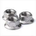 DIN6923 nueces de brida serradas de zinc chapada