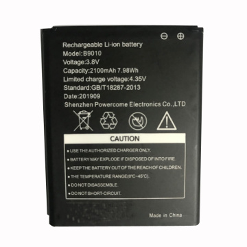 Bateria de íon-lítio recarregável de 3,8 V 2100 mAh B9010