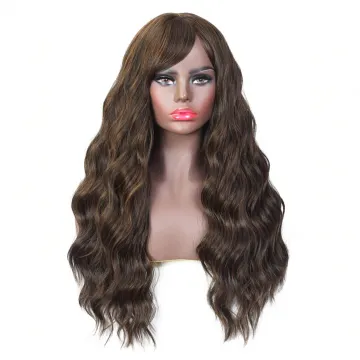 MYZYR own brand synthetic wig cheap heat resistant 26 inch long wave wig supplier curly hair African synthetic high quality wig