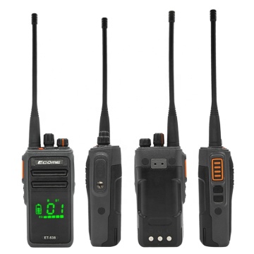 Fabriquer Ecome et-538 VHF UHF Walkie Talkie Analog Portable IP68 Imperrophie Radio bidirectionnelle