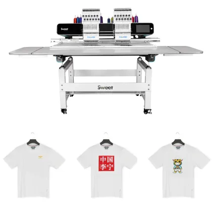 Yuemei High-Quality 2-Head Multi-Needle Embroidery Machine Comparable to Promaker