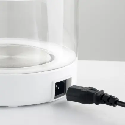 Latest Electric Glass Cooking Pot - 1.5L White Shell Hot Pot for Home Use