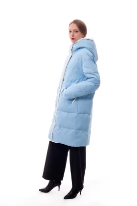 Blue coat Plus size parka
