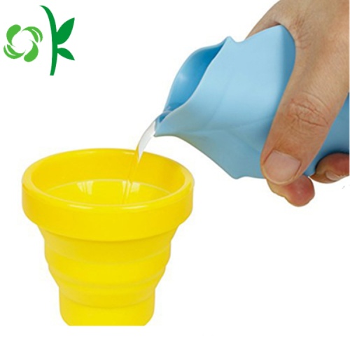 Silikon-Blattform-Wasser-Cup-Tasche zum Trinken