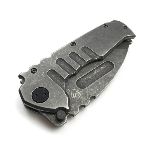 Stonewash Pocket Knife Spring Assised Knife with Clip