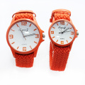 2016 New Style Girls Weave Wristband Quartz Watches