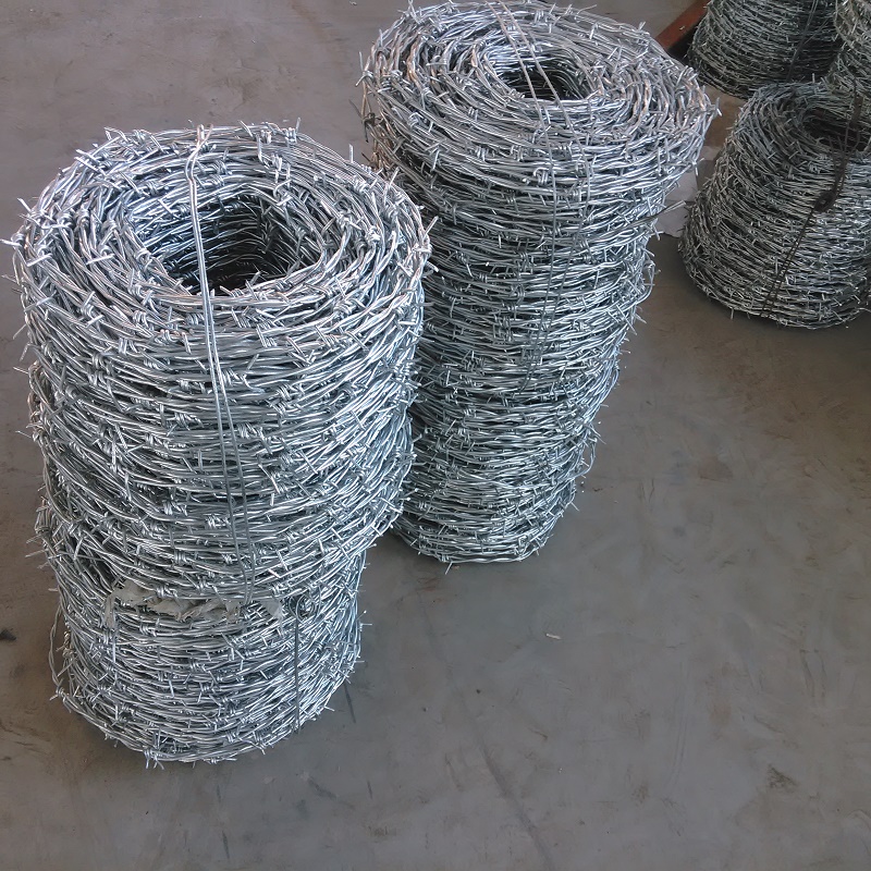 Best Price Barbed wire fence with galvanized surface