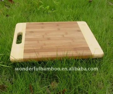 Wonderful Eco-friendly carbonized and natural color bamboo cutting board