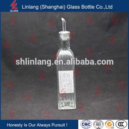 food grade camellia oil bottle glass with handle