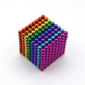 Bola magnet berwarna dengan kotak timah