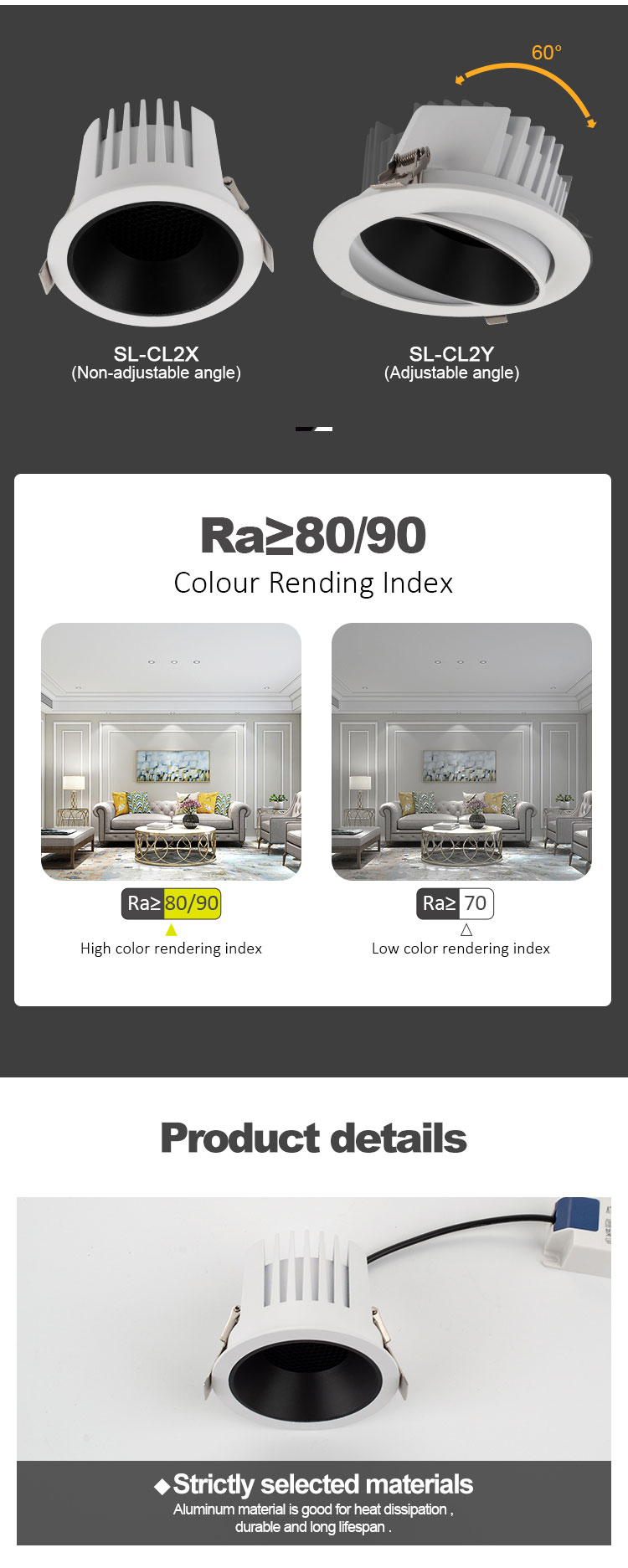 Adjustable Angle Downlight