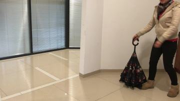 Nouveau design double couche envers parapluie inversé