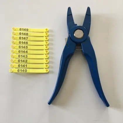 Yellow poultry wing tag chick tag