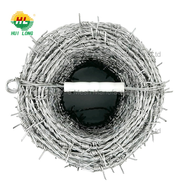 PVC Coated Security Barbed Wire Fence Top Roll for Sale - 15.5 Gauge