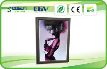 Illuminated Single Side Snap Frame Light Box / Advertising Aluminium Slim Led Light Box