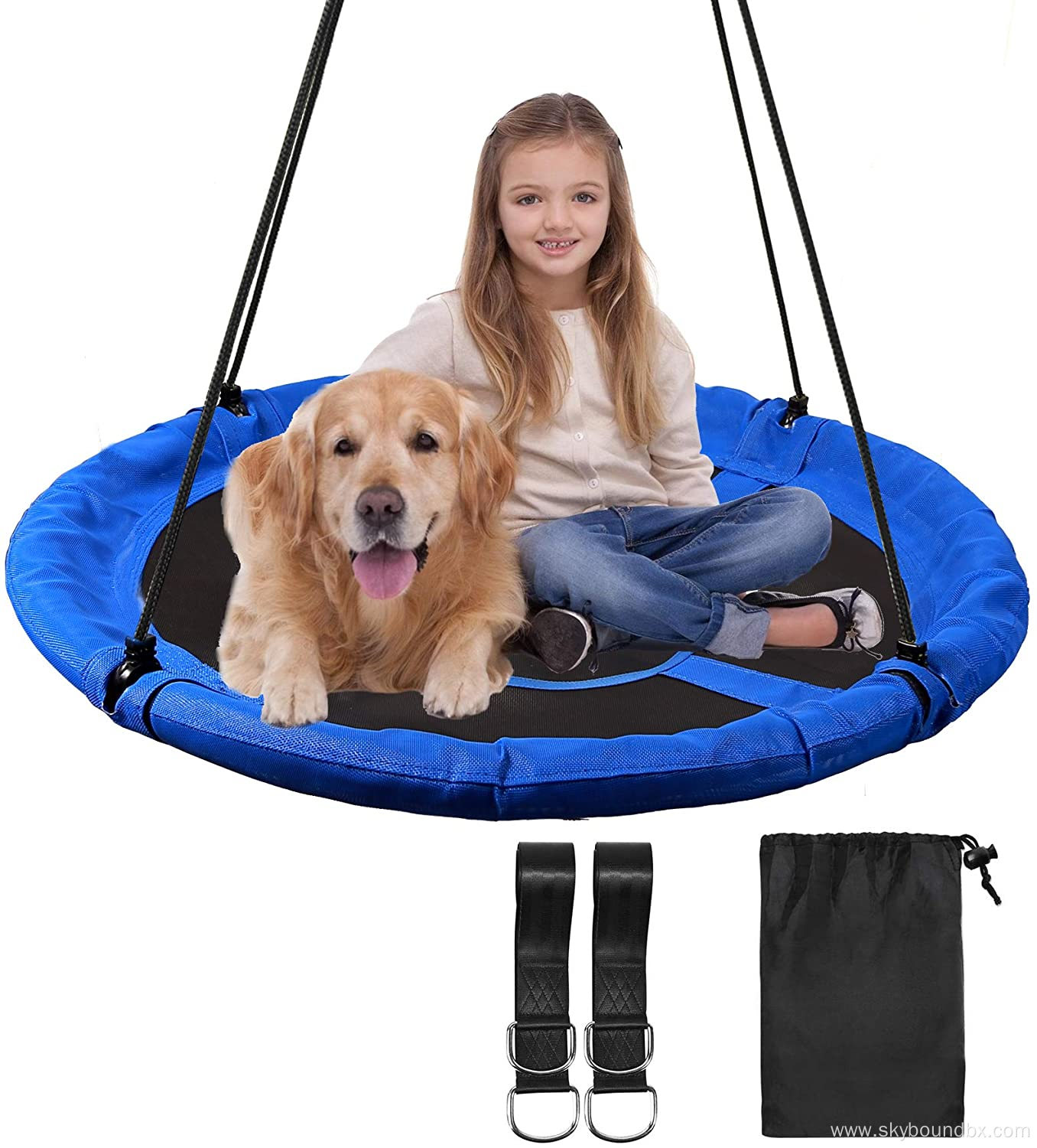 Saucer Tree Swing for Kids 90cm Outdoor