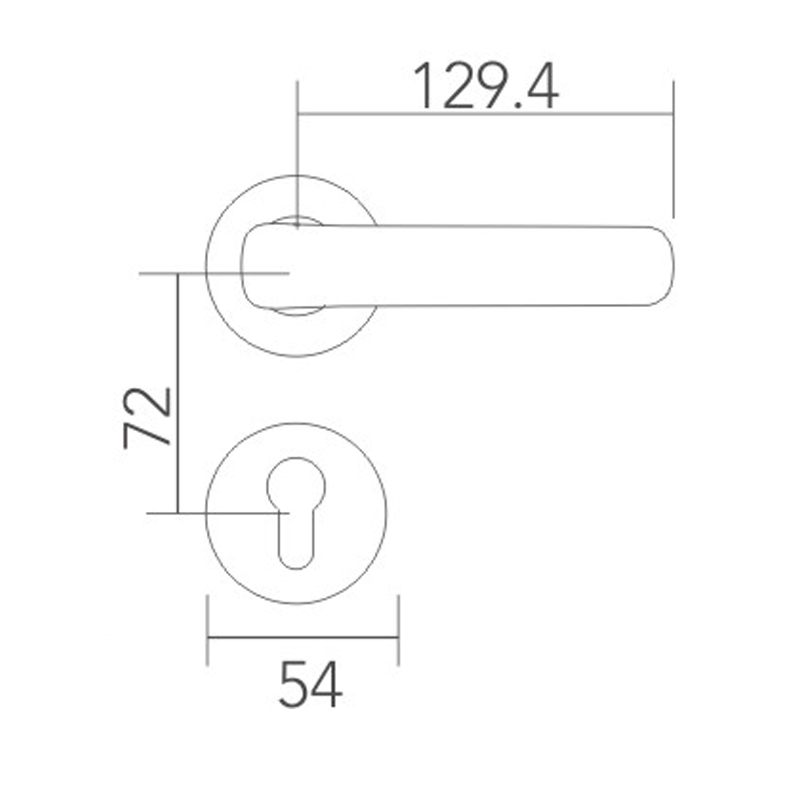 Stainless steel split lock