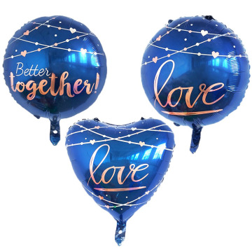 22 Inch Round Heart Shape Love Foil Balloon for Wedding and Valentine's Day Party Decor