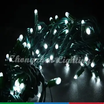 Short Christmas Outdoor Hanging Rubber Cotton Ball light string